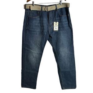 NWT Beverly Hills Polo Club Relaxed Straight Blue Jeans size 40x32
